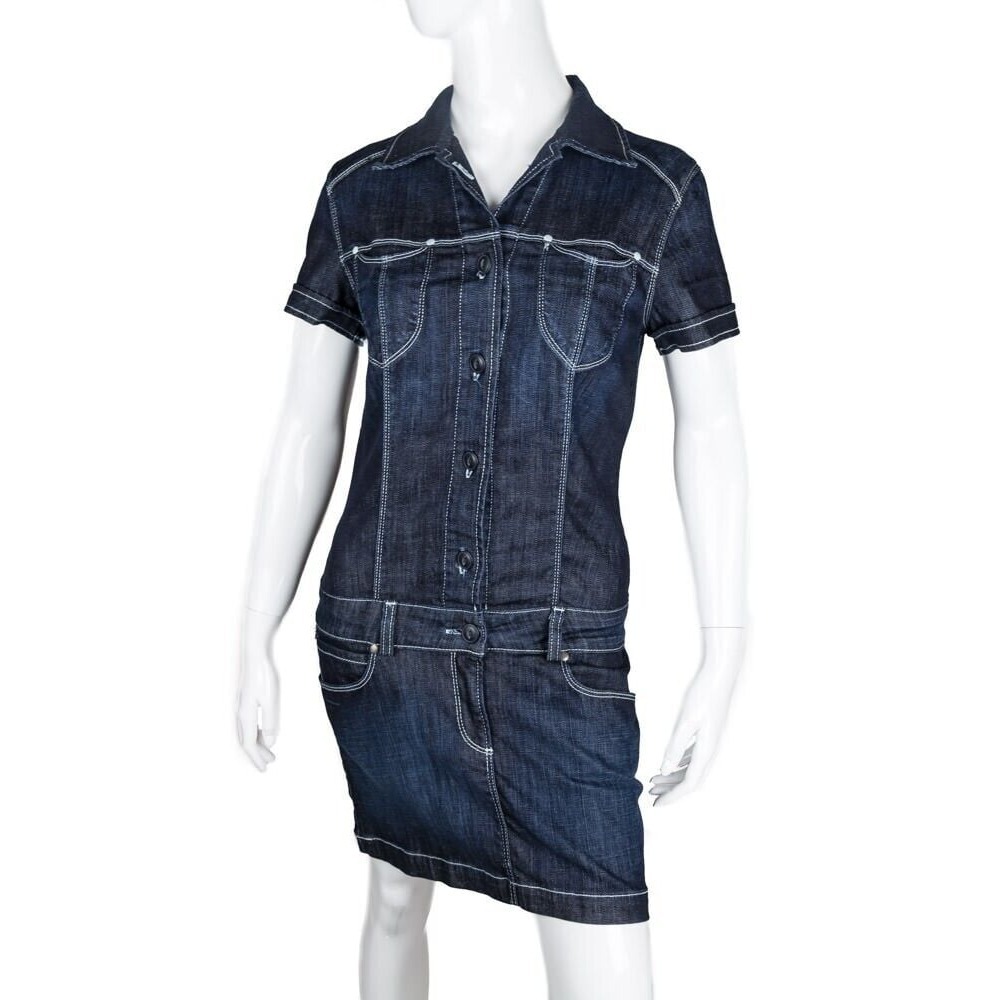 AG Adriano Goldschmied The Marilyn Denim Shirt Mini Dress Y2K Indie Sleaze